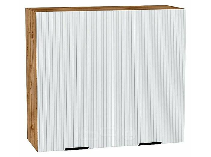 Шкаф верхний с 2-мя дверцами Евро Лайн Белый/Дуб Вотан 716*800*318