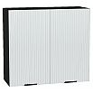 Шкаф верхний с 2-мя дверцами Евро Лайн Белый/Graphite 716*800*318