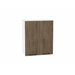 Шкаф верхний с 2-мя дверцами Флэт Brown Casella Oak 2S/Белый 716*600*318