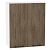 Шкаф верхний с 2-мя дверцами Флэт Brown Casella Oak 2S/Белый 716*600*318