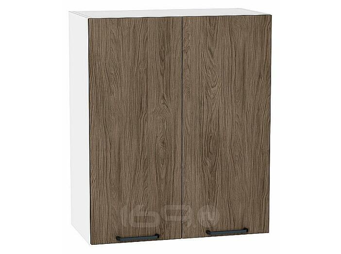 Шкаф верхний с 2-мя дверцами Флэт Brown Casella Oak 2S/Белый 716*600*318