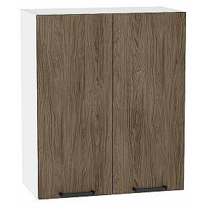Шкаф верхний с 2-мя дверцами Флэт Brown Casella Oak 2S/Белый 716*600*318