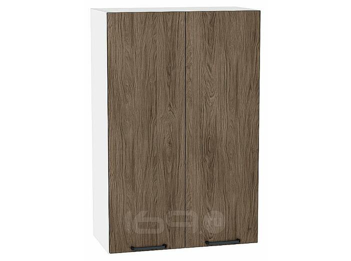 Шкаф верхний с 2-мя дверцами Флэт Brown Casella Oak 2S/Белый 920*600*318
