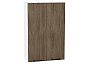 Шкаф верхний с 2-мя дверцами Флэт Brown Casella Oak 2S/Белый 920*600*318