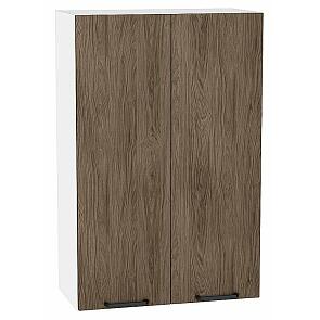 Шкаф верхний с 2-мя дверцами Флэт Brown Casella Oak 2S/Белый 920*600*318