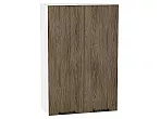 Шкаф верхний с 2-мя дверцами Флэт Brown Casella Oak 2S/Белый 920*600*318