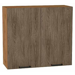 Шкаф верхний с 2-мя дверцами Флэт Brown Casella Oak 2S/Дуб Вотан 716*800*318