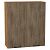 Шкаф верхний с 2-мя дверцами Флэт Brown Casella Oak 2S/Дуб Вотан 920*800*318