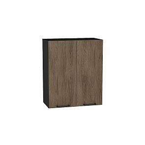 Шкаф верхний с 2-мя дверцами Флэт Brown Casella Oak 2S/Graphite 716*600*318