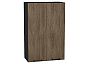 Шкаф верхний с 2-мя дверцами Флэт Brown Casella Oak 2S/Graphite 920*600*318