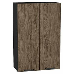 Шкаф верхний с 2-мя дверцами Флэт Brown Casella Oak 2S/Graphite 920*600*318