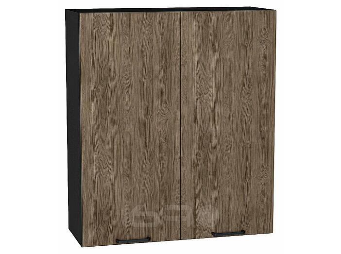 Шкаф верхний с 2-мя дверцами Флэт Brown Casella Oak 2S/Graphite 920*800*318
