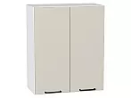 Шкаф верхний с 2-мя дверцами Флэт Cashmere In 2S/Белый 716*600*318