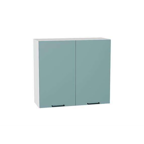 Шкаф верхний с 2-мя дверцами Флэт Grey-green In 2S/Белый 716*800*318
