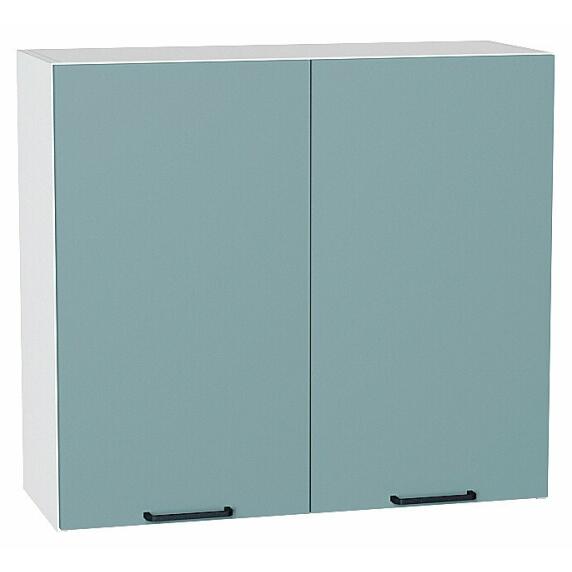Шкаф верхний с 2-мя дверцами Флэт Grey-green In 2S/Белый 716*800*318