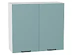 Шкаф верхний с 2-мя дверцами Флэт Grey-green In 2S/Белый 716*800*318