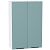 Шкаф верхний с 2-мя дверцами Флэт Grey-green In 2S/Белый 920*600*318