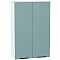 Шкаф верхний с 2-мя дверцами Флэт Grey-green In 2S/Белый 920*600*318 Шкаф верхний с 2-мя дверцами Флэт Grey-green In 2S/Белый 920*600*318