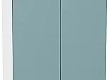 Шкаф верхний с 2-мя дверцами Флэт Grey-green In 2S/Белый 920*600*318