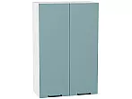 Шкаф верхний с 2-мя дверцами Флэт Grey-green In 2S/Белый 920*600*318