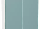 Шкаф верхний с 2-мя дверцами Флэт Grey-green In 2S/Белый 716*600*318