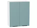 Шкаф верхний с 2-мя дверцами Флэт Grey-green In 2S/Белый 716*600*318