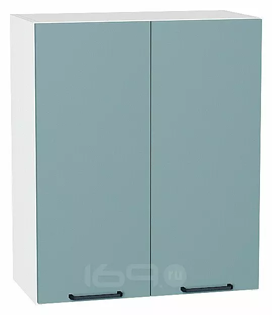 Шкаф верхний с 2-мя дверцами Флэт Grey-green In 2S/Белый 716*600*318
