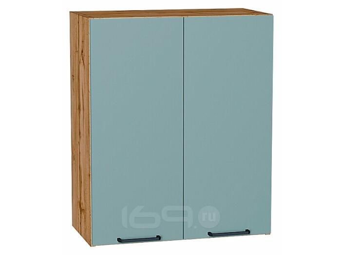 Шкаф верхний с 2-мя дверцами Флэт Grey-green In 2S/Дуб Вотан 716*600*318