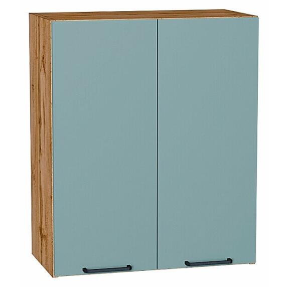 Шкаф верхний с 2-мя дверцами Флэт Grey-green In 2S/Дуб Вотан 716*600*318