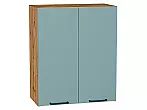 Шкаф верхний с 2-мя дверцами Флэт Grey-green In 2S/Дуб Вотан 716*600*318