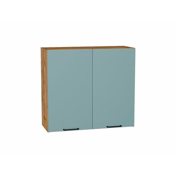 Шкаф верхний с 2-мя дверцами Флэт Grey-green In 2S/Дуб Вотан 716*800*318