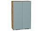 Шкаф верхний с 2-мя дверцами Флэт Grey-green In 2S/Дуб Вотан 920*600*318