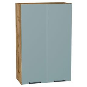 Шкаф верхний с 2-мя дверцами Флэт Grey-green In 2S/Дуб Вотан 920*600*318