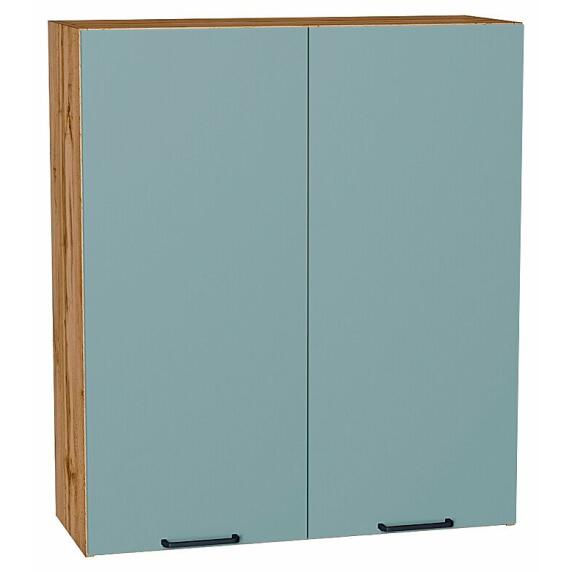 Шкаф верхний с 2-мя дверцами Флэт Grey-green In 2S/Дуб Вотан 920*800*318