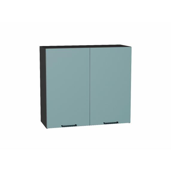 Шкаф верхний с 2-мя дверцами Флэт Grey-green In 2S/Graphite 716*800*318