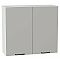Шкаф верхний с 2-мя дверцами Флэт Light Grey In 2S/Белый 716*800*318