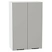 Шкаф верхний с 2-мя дверцами Флэт Light Grey In 2S/Белый 920*600*318