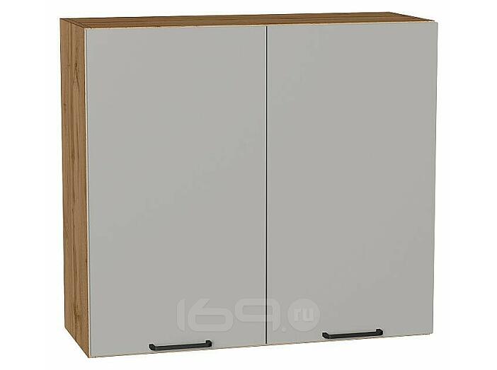 Шкаф верхний с 2-мя дверцами Флэт Light Grey In 2S/Дуб Вотан 716*800*318