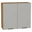 Шкаф верхний с 2-мя дверцами Флэт Light Grey In 2S/Дуб Вотан 716*800*318
