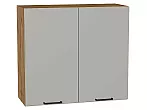 Шкаф верхний с 2-мя дверцами Флэт Light Grey In 2S/Дуб Вотан 716*800*318