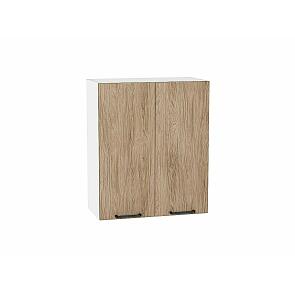 Шкаф верхний с 2-мя дверцами Флэт Natural Casella Oak 2S/Белый 716*600*318