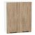 Шкаф верхний с 2-мя дверцами Флэт Natural Casella Oak 2S/Белый 716*600*318