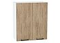 Шкаф верхний с 2-мя дверцами Флэт Natural Casella Oak 2S/Белый 716*600*318