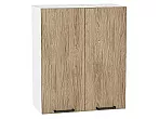 Шкаф верхний с 2-мя дверцами Флэт Natural Casella Oak 2S/Белый 716*600*318