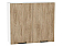 Шкаф верхний с 2-мя дверцами Флэт Natural Casella Oak 2S/Белый 716*800*318