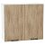 Шкаф верхний с 2-мя дверцами Флэт Natural Casella Oak 2S/Белый 716*800*318