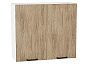 Шкаф верхний с 2-мя дверцами Флэт Natural Casella Oak 2S/Белый 716*800*318