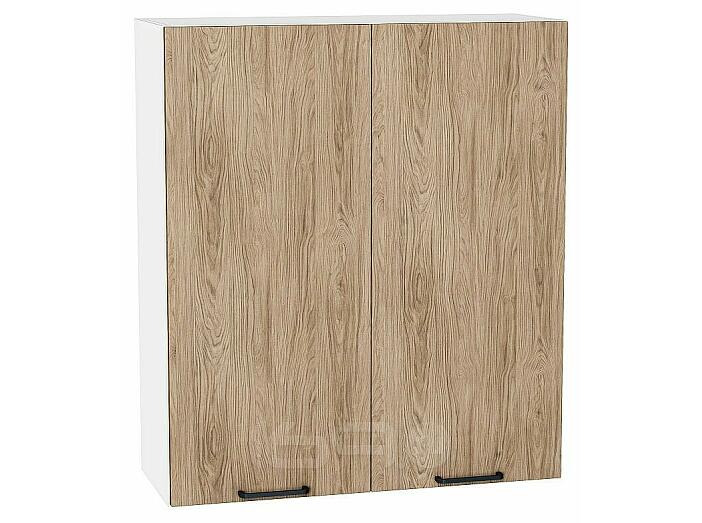 Шкаф верхний с 2-мя дверцами Флэт Natural Casella Oak 2S/Белый 920*800*318