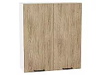 Шкаф верхний с 2-мя дверцами Флэт Natural Casella Oak 2S/Белый 920*800*318
