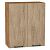 Шкаф верхний с 2-мя дверцами Флэт Natural Casella Oak 2S/Дуб Вотан 716*600*318
